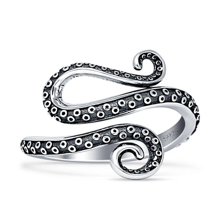 Oxidized Tentacles Ring for wholesale by Blue Apple Imports