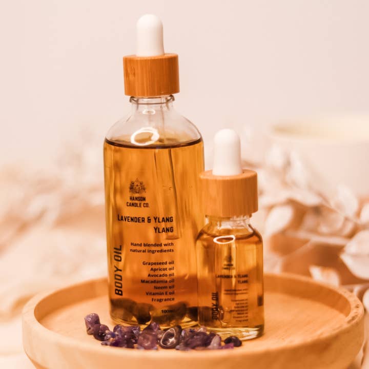 Hanson Candle Co. - Wholesale Bath/Body Oil - Natural hydrating Body Oil + Crystal Infused | 100ML9