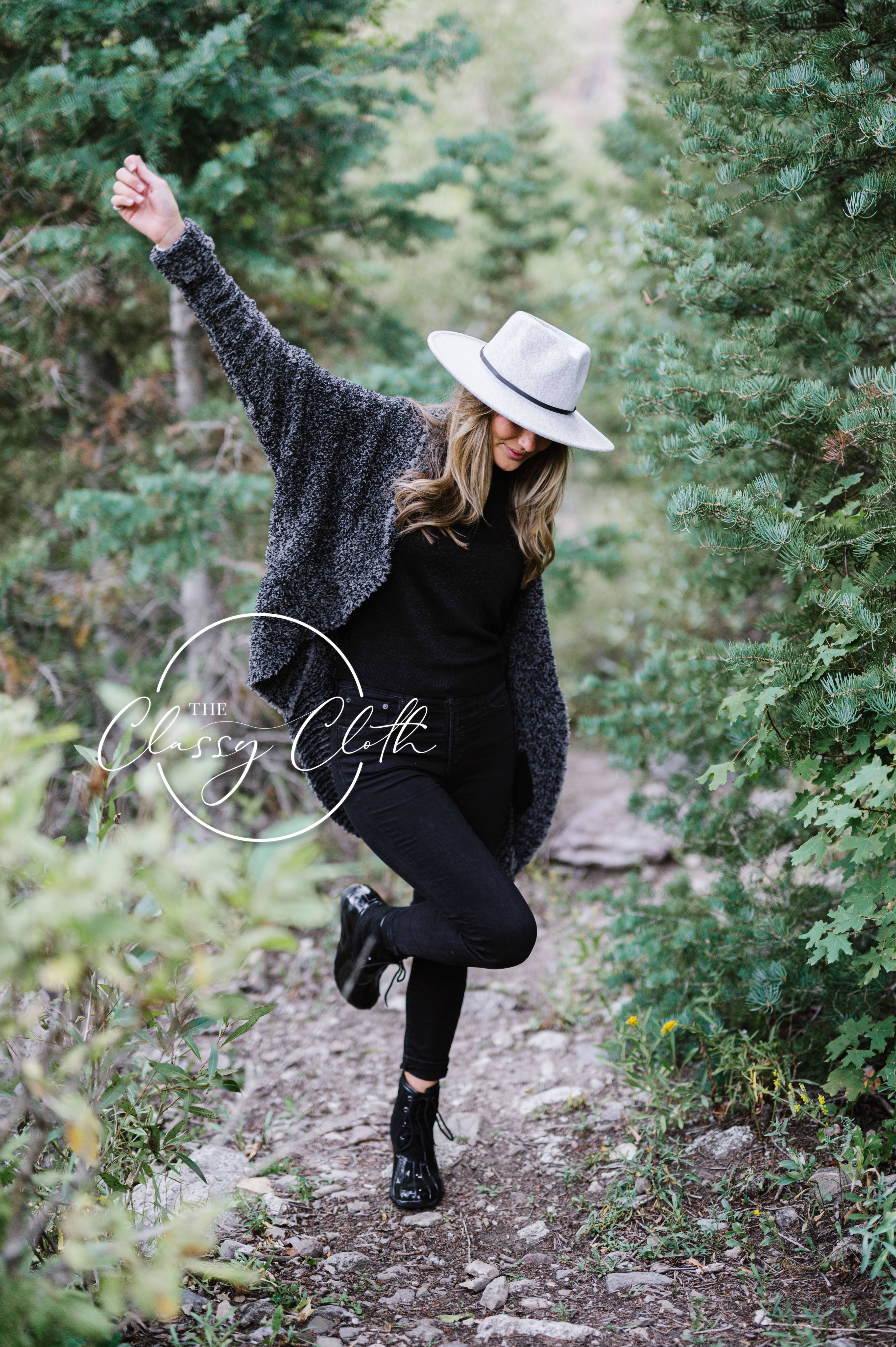 The Classy Cloth WS - Vendita all'ingrosso Cardigan - Donna - Cardigan Luxe - Nero Marled RTS4