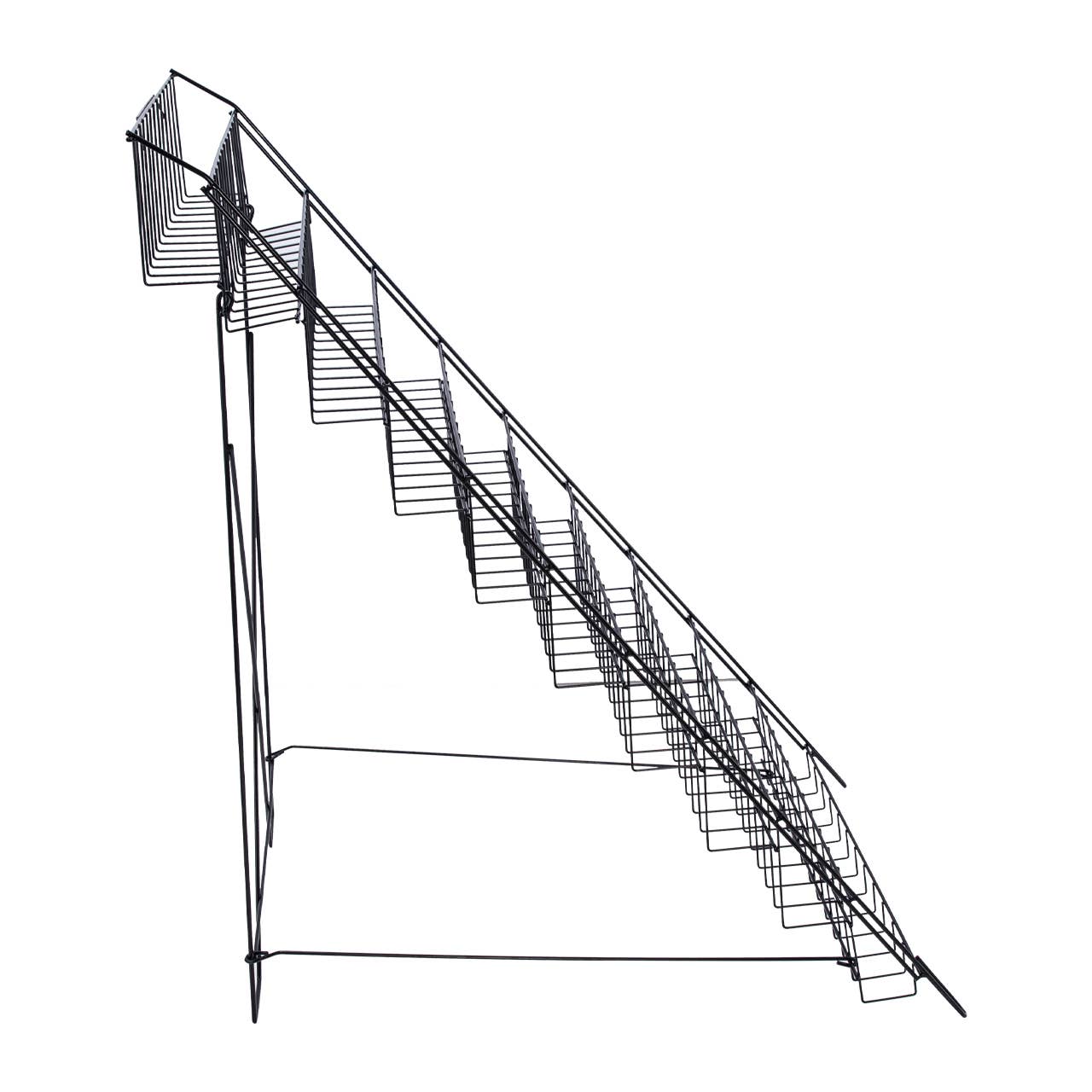 Store Supply Warehouse - Wholesale Retailer Display - Accessories - Black Floor-Standing Wire Rack - 46''H x 26 1/2''W x 31''D7