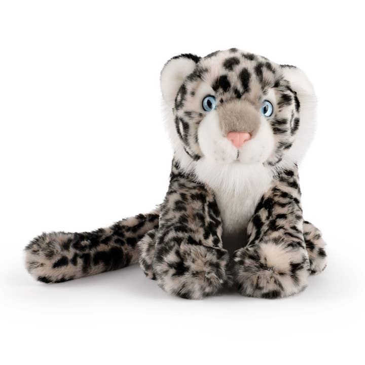 Keycraft - Wholesale Stuffed/Plush Toy - Kids & Baby - Living Nature Sitting Snow Leopard Plush Stuffed Animal Toy