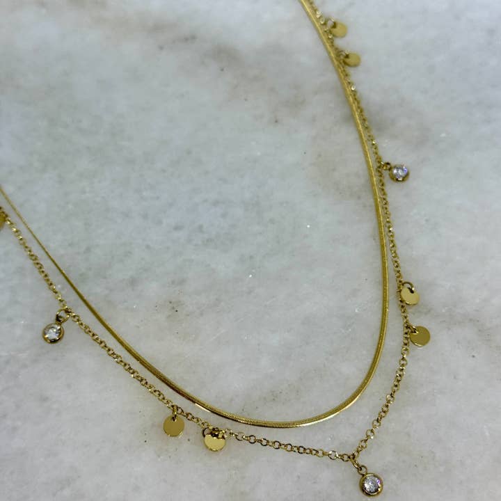 Double Collier Aura pour la vente par Poudre Bijoux