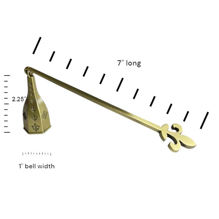 Wickman Products - Wholesale Candle snuffer - Fleur De Lis Snuffer With Antique Brass Finish1
