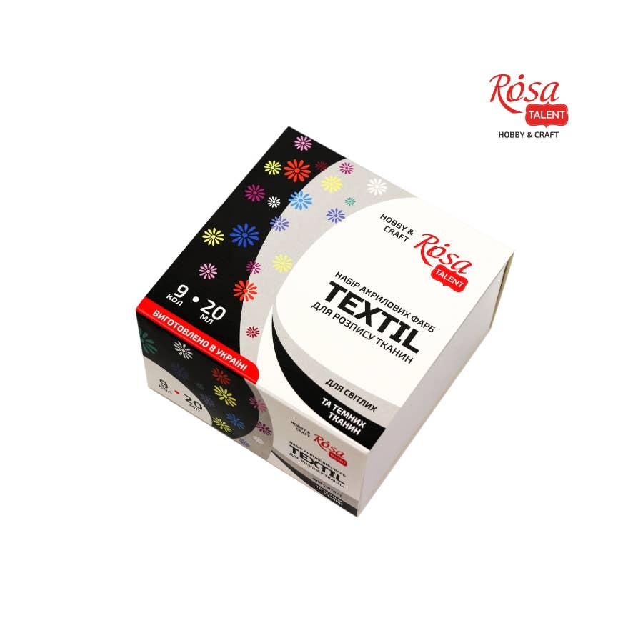 Fainotoys - Vente Assortiments de peinture - Ensemble de peintures acryliques pour textiles, 20 ml, ROSA TALENT4