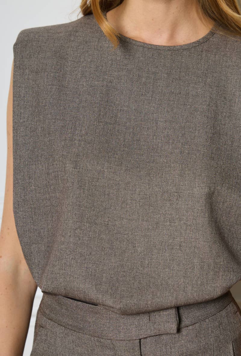 LULUMARY – wholesale Stickad topp - Dam – Strukturerad topp GL02018