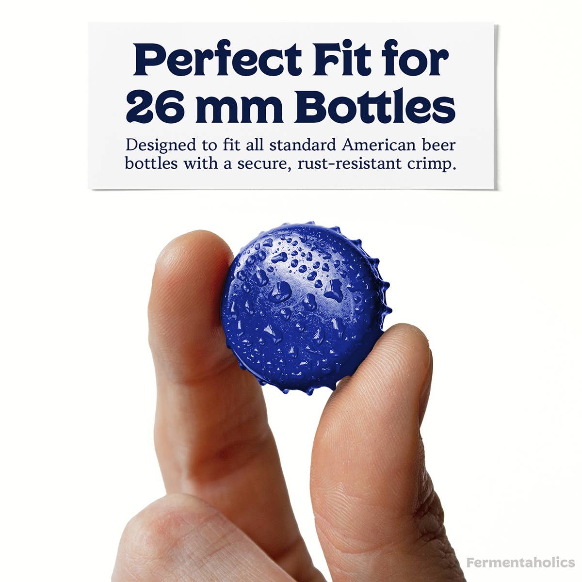 Fermentaholics - Wholesale Bottle/Wine Opener - Fermentaholics Blue Beer Bottle Caps - 144 Count1