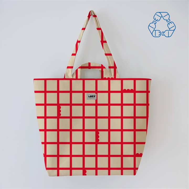 WINDOWPANE Handle Bag for wholesale by Lori Barcelona