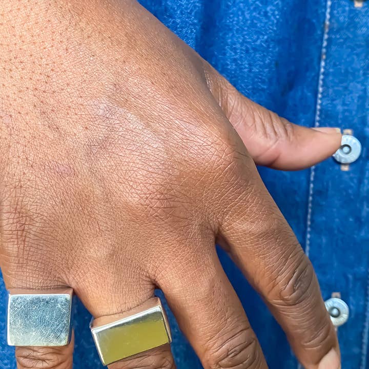 MOCA Jewellery - Wholesale Signet Ring - Small Square Signet Ring17