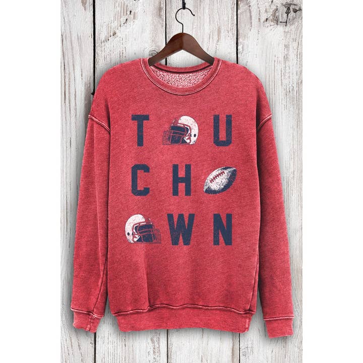 HRTandLUV - Wholesale Graphic Sweatshirt - Women's - TOUCH DOWN MINERAL SWEATSHIRTS3