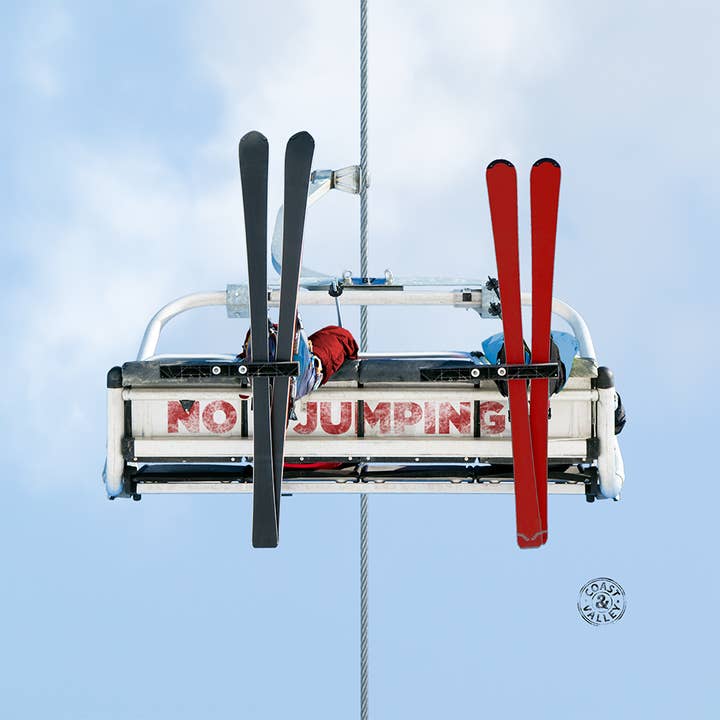 No Jumping 60x60cm ski table for wholesale by Coast and Valley