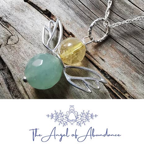 3 O anjo da abundância - aventurina verde e citrino por atacado de Rachel Peacock Crystal Healing and Jewellery
