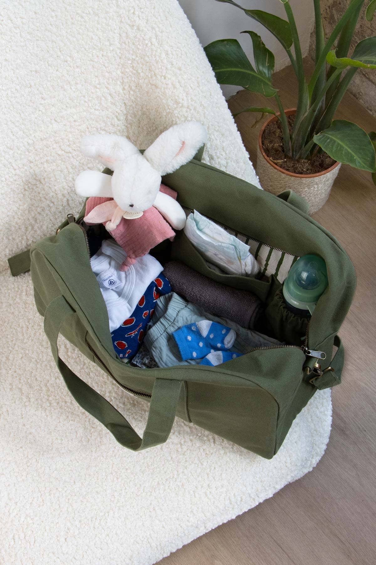 Hindbag - Wholesale Diaper Bag - Baby - Basile Olive Diaper Bag1