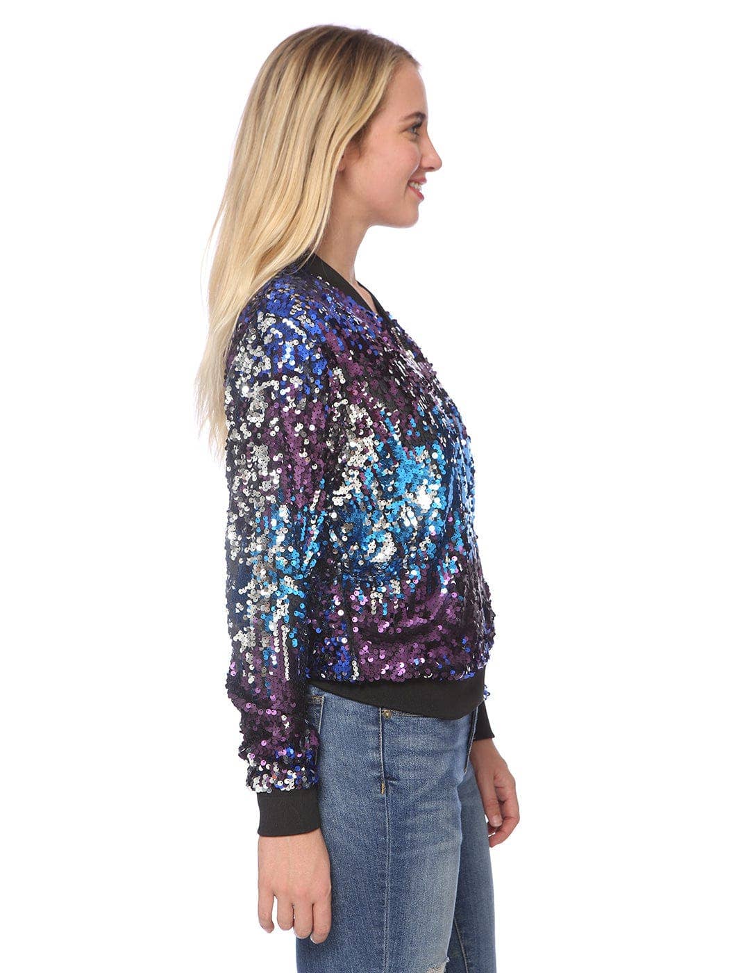 Anna Kaci Wholesale - Vente Bombers – femme - Blouson aviateur zippé à sequins49