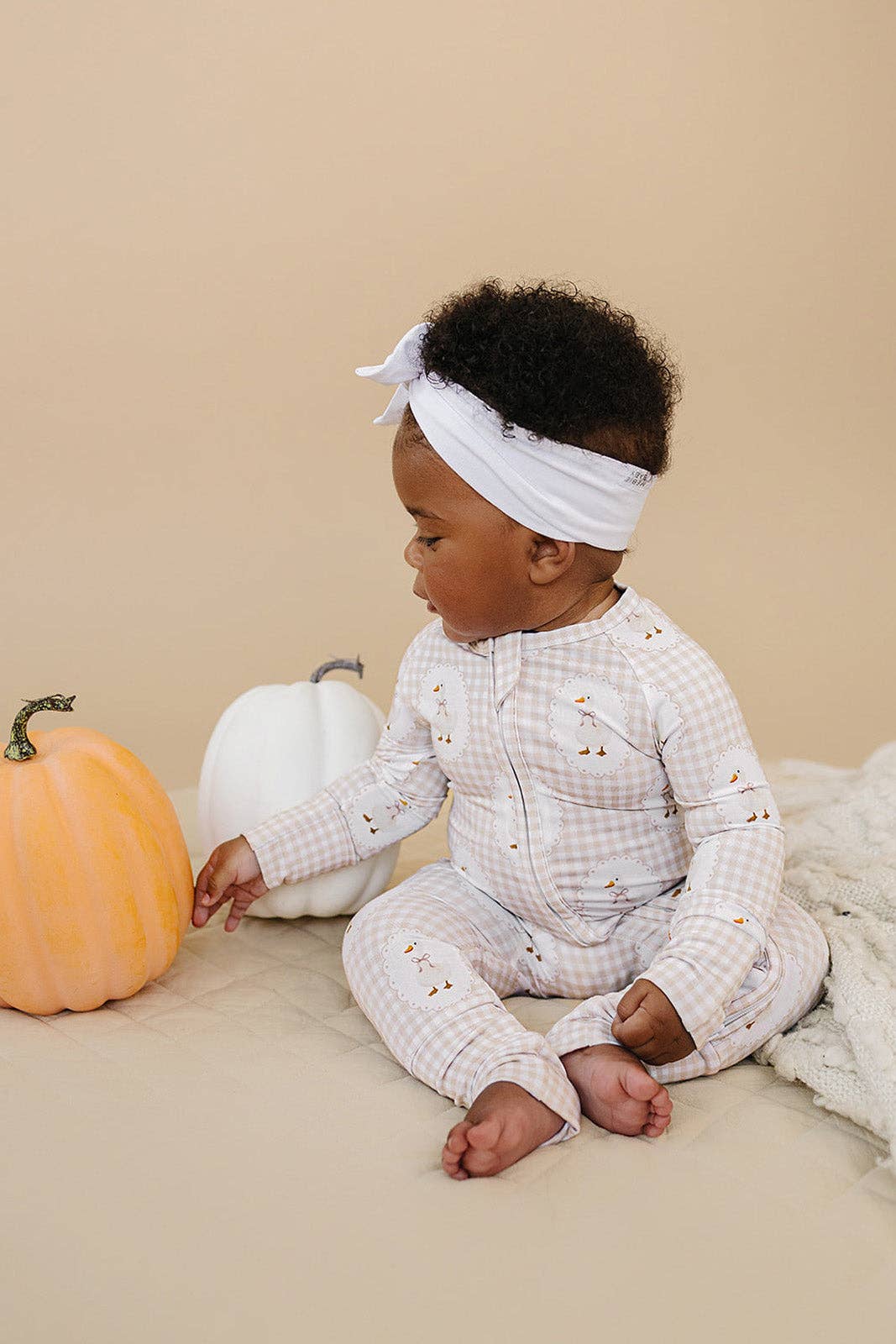 Lucky Panda Kids - Wholesale Jumpsuit - Baby - Bamboo Zip Romper | Gingham & Goose7