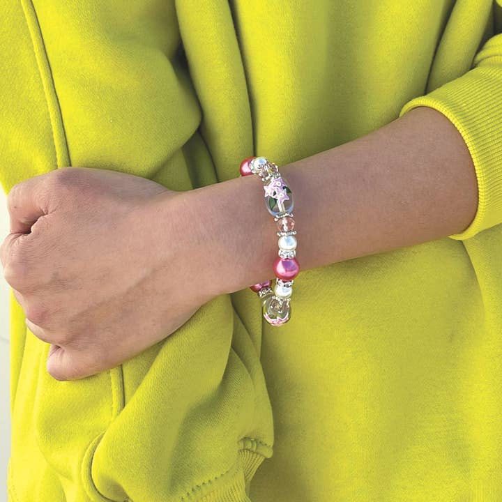 Fiona Accessories - Vente Bracelet de perles - Bracelet en forme de rose lavande, oeillet, jasmin, mayflower9