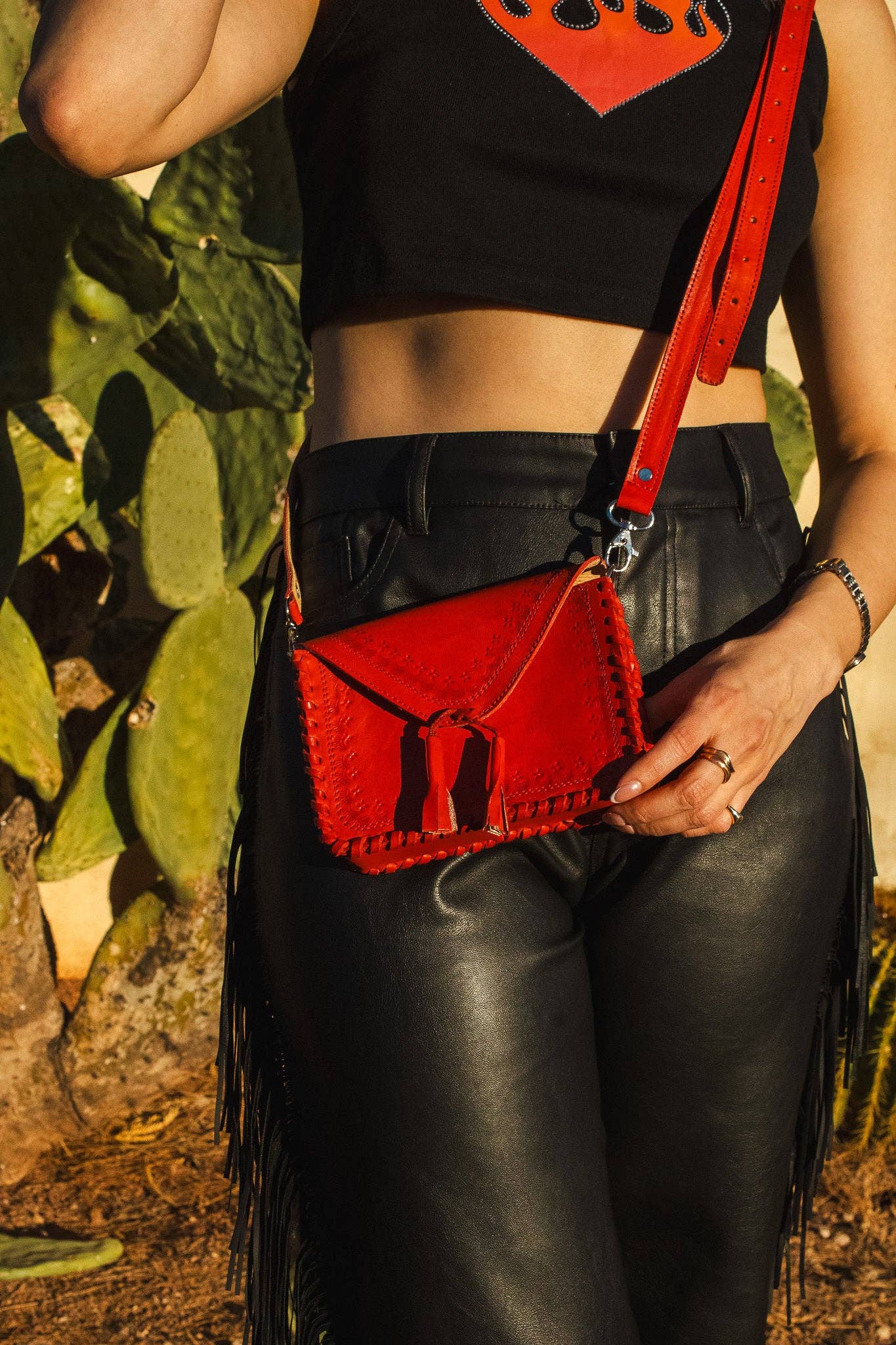 Adela Artisan Made LLC - Wholesale Crossbody Bag - Women's - Mini Tassels Crossbody - 3 colors8