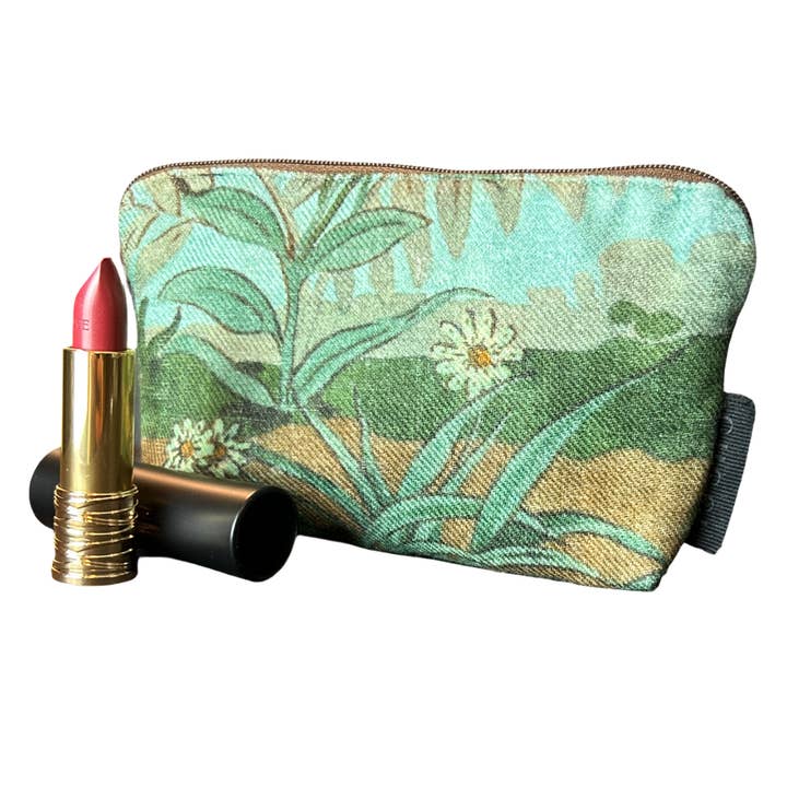 Gucci Chinoiserie Verte Vintage Silk Scarf Beauty Bag for wholesale by Vintage Luxe Up