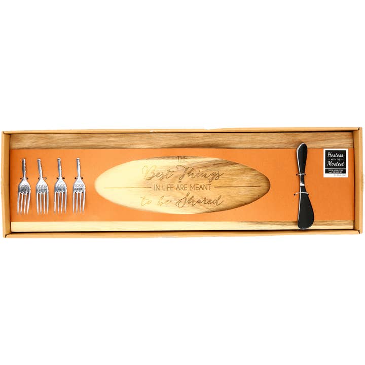 Pavilion - Wholesale Cheese Board - Best Things - 21" Acacia Cheese/Bread Board Set7