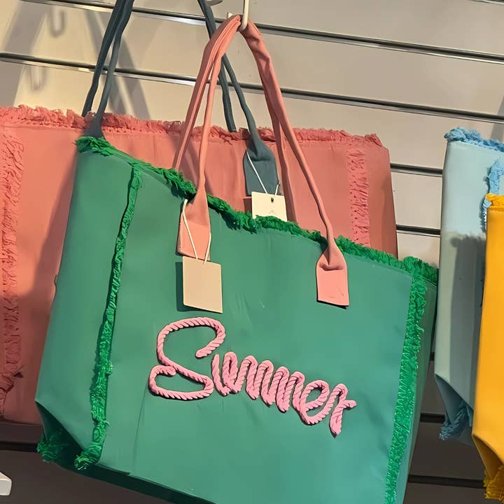 SEWN ROPE SUMMER LETTERING PLAIN BEACH TOTE BAG and other Purchase Wholesale plain flip flops. Free Returns & Net 60 Terms on Faire trending on Faire.