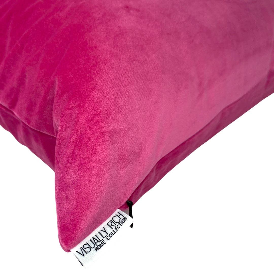 Visually Rich Home – wholesale Throw/decorative pillow – Rose Red Velvet Pillow2