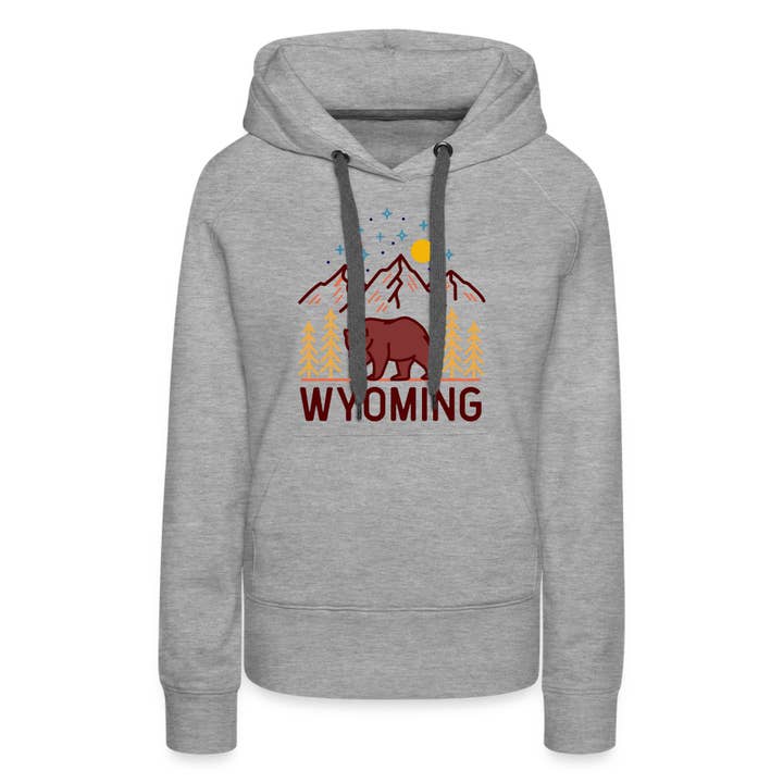 Hey Mountains - Wholesale Hoodie - Women's - Premium Women's Wyoming Hoodie3