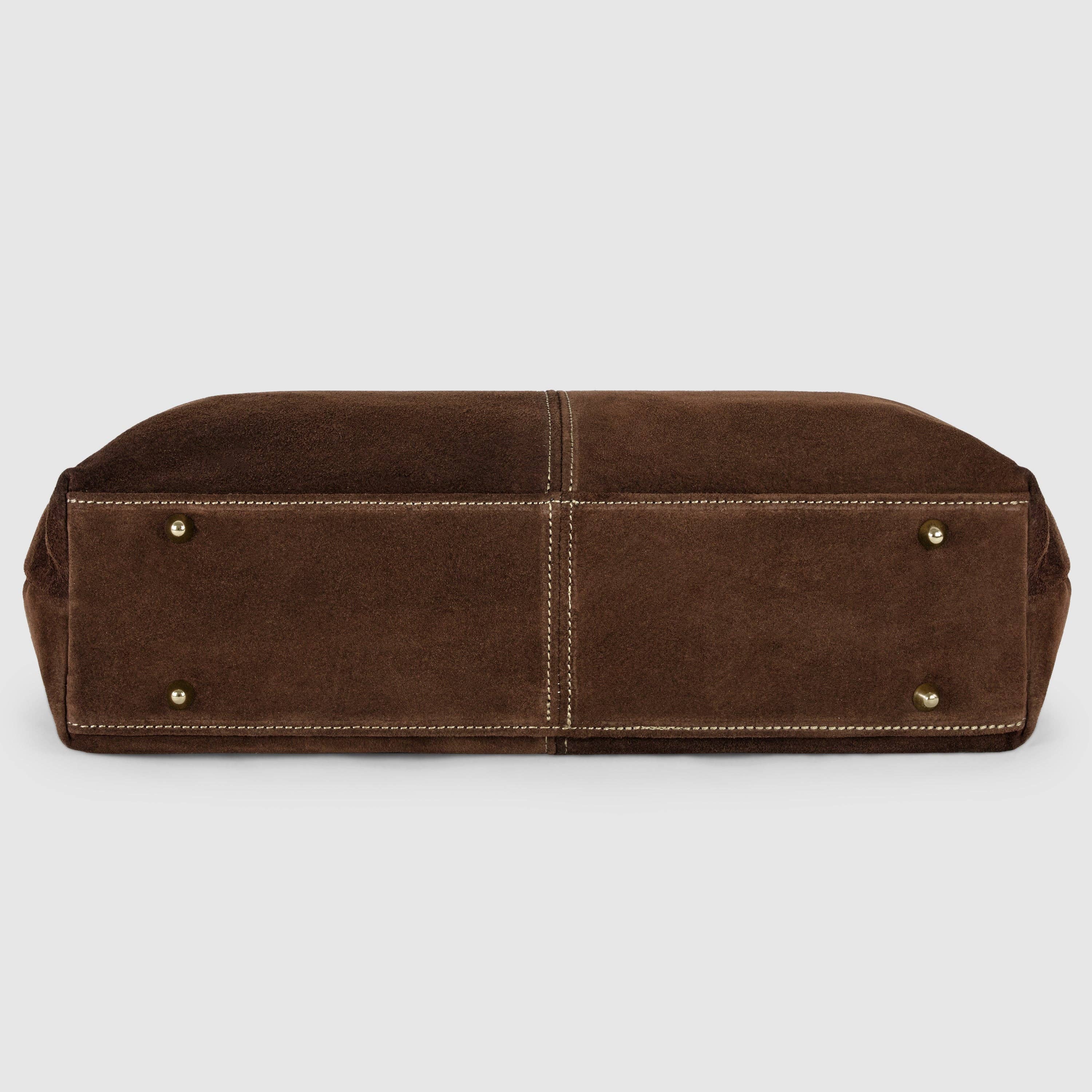 TAKEASY – Bolsa de ombro – Mulher por atacado – Mala de Camurça em Pele46