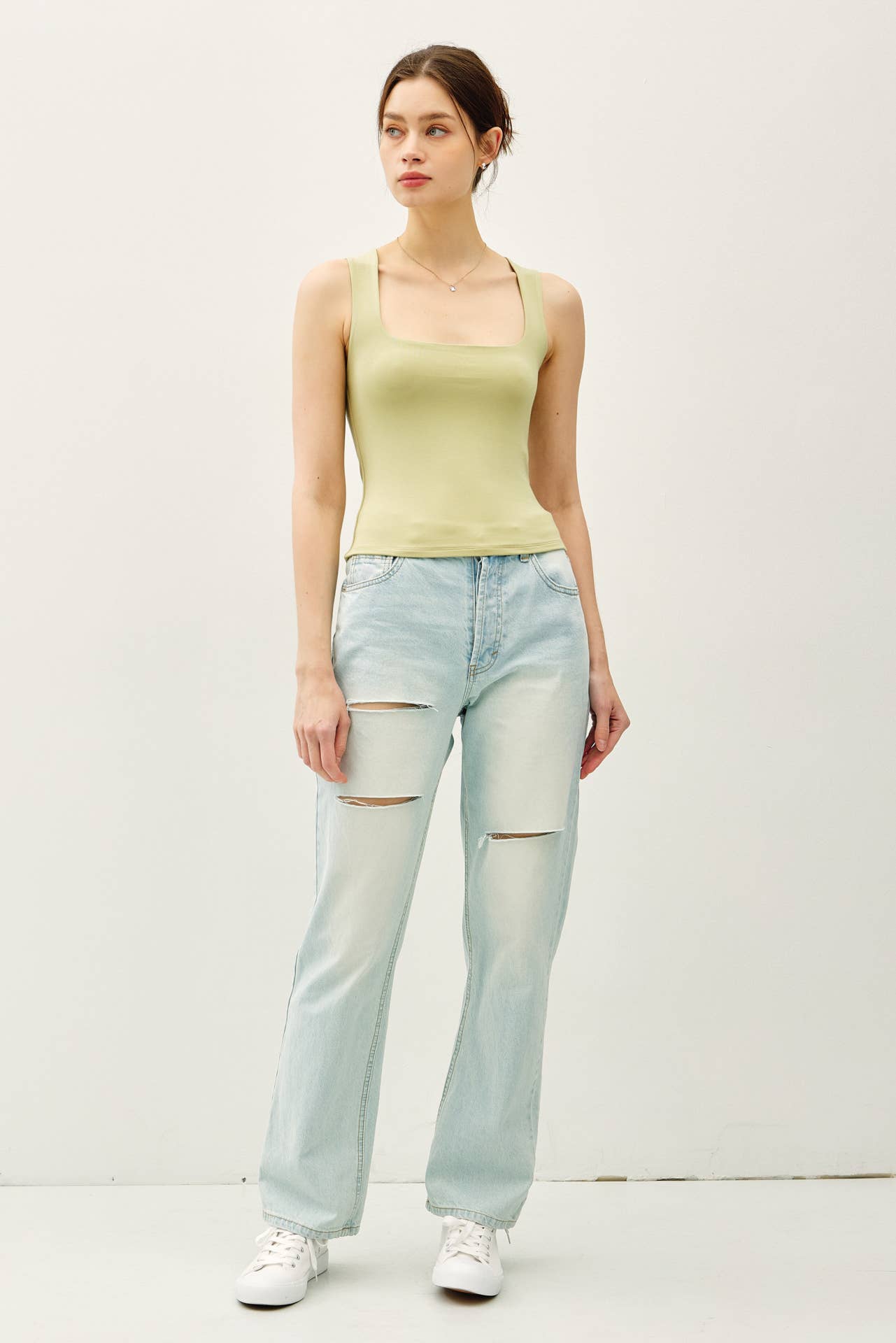 Be Cool - Wholesale Tank Top - Women's - [SOFT CORE] DOUBLE LINED SQUARE NECK TANK 6