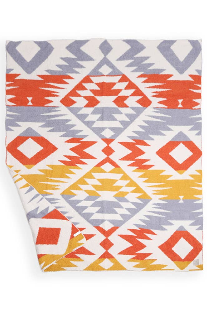 Hana - Vendita all'ingrosso Plaid - Coperta invernale reversibile con motivo tribale1