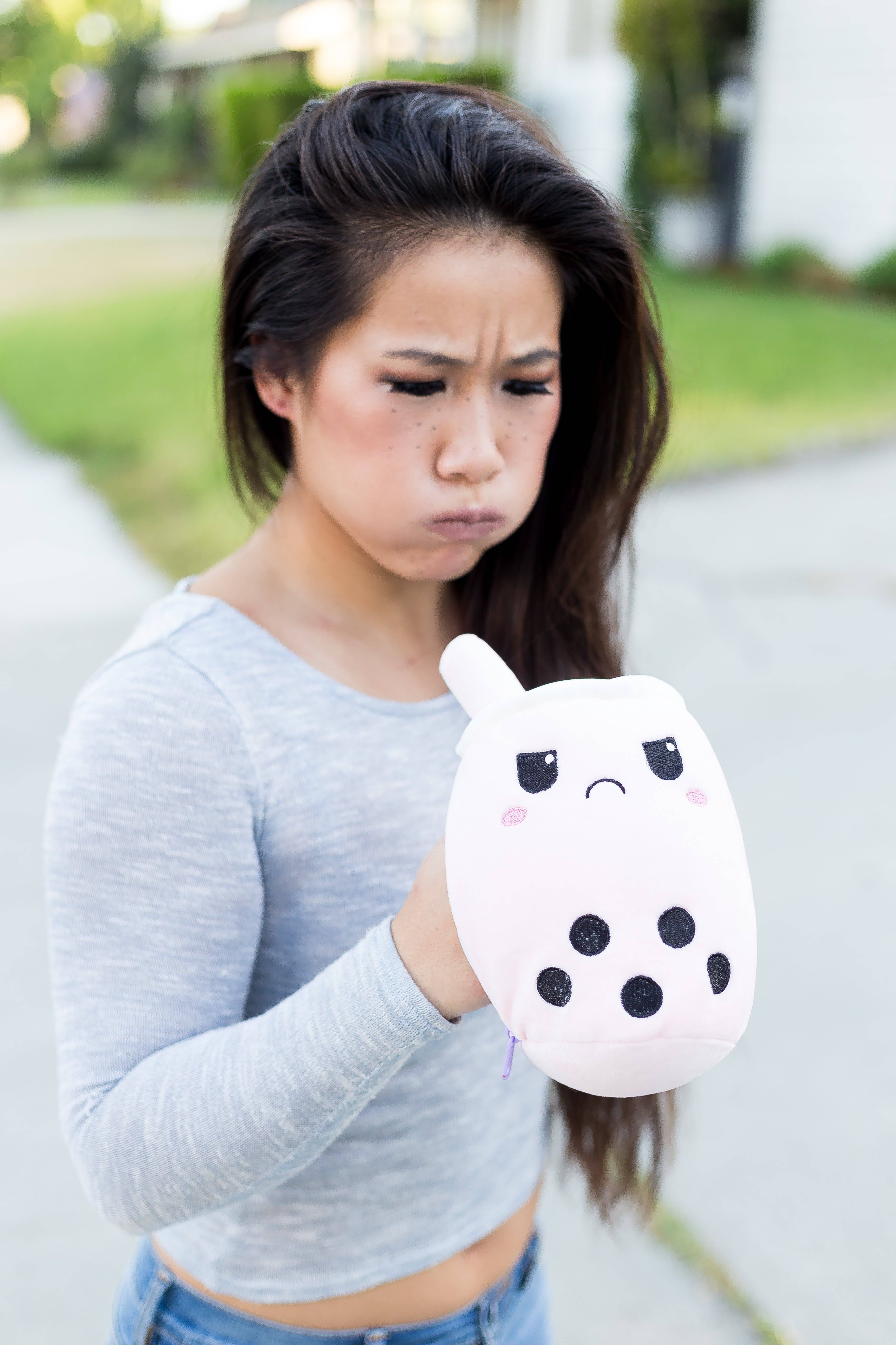 Boba Origin - Wholesale Stuffed/Plush Toy - Kids & Baby - The Original Happy and Mad Reversible / Secret Pouch Boba Plushie6