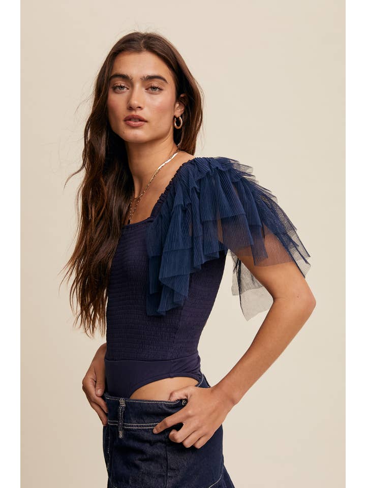 Listicle – Bodysuit - Mulher por atacado – Body Elegância Plissada29