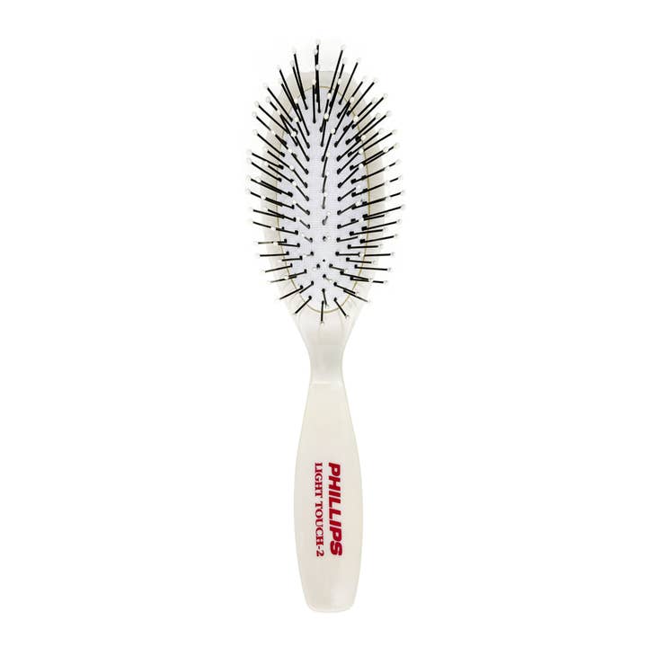 Light Touch 2 Oval Cushion Purse Size Hair Brush for wholesale by Phillips Brush