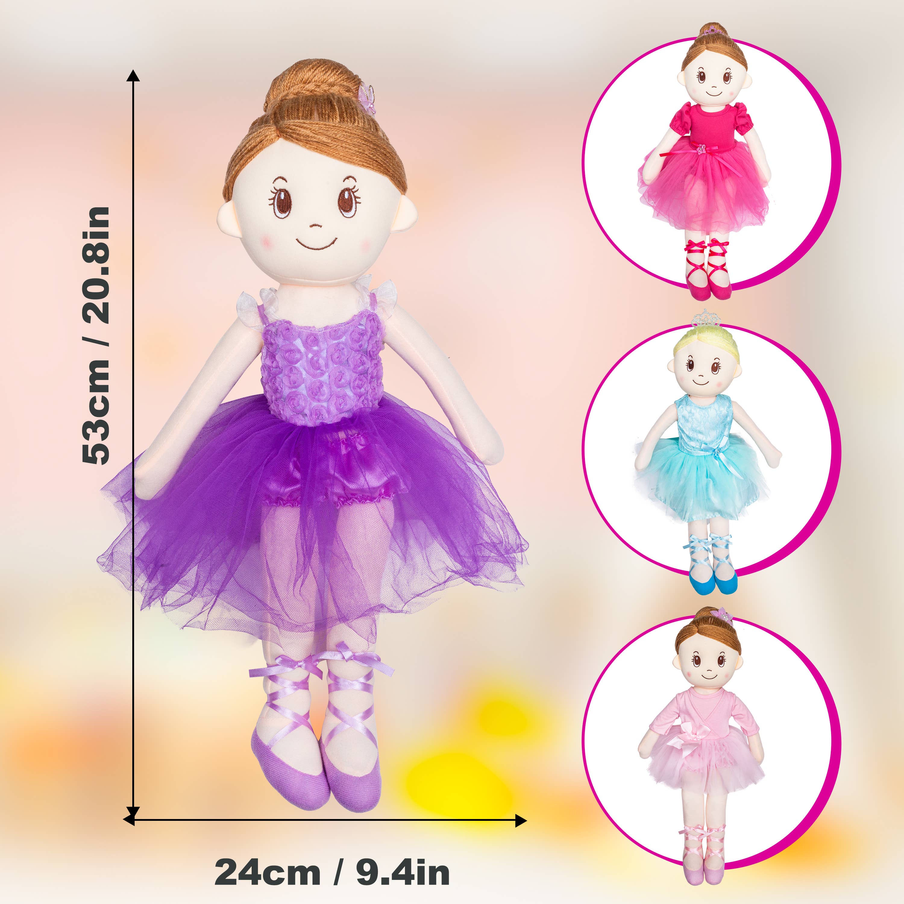 Mad Ally – Großhandel Puppe – Kinder – Ballerina Indi Puppe - Lavendel4