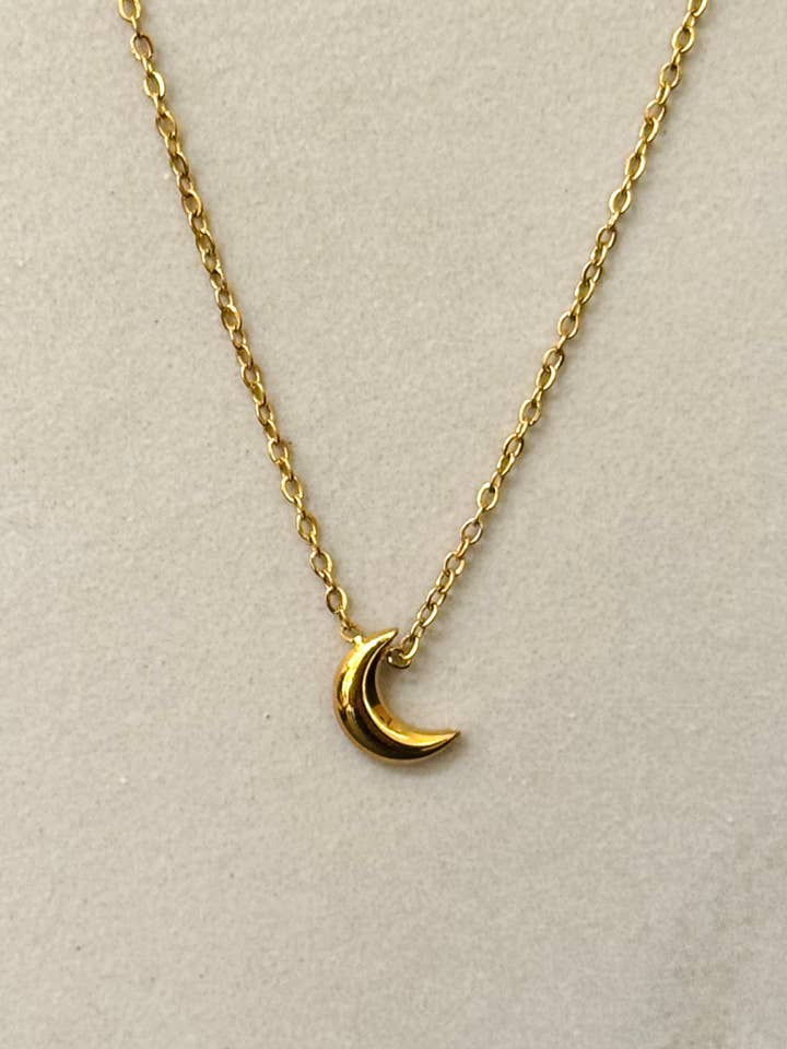 Minimal Moon Necklace for wholesale by Cassette Barcelona