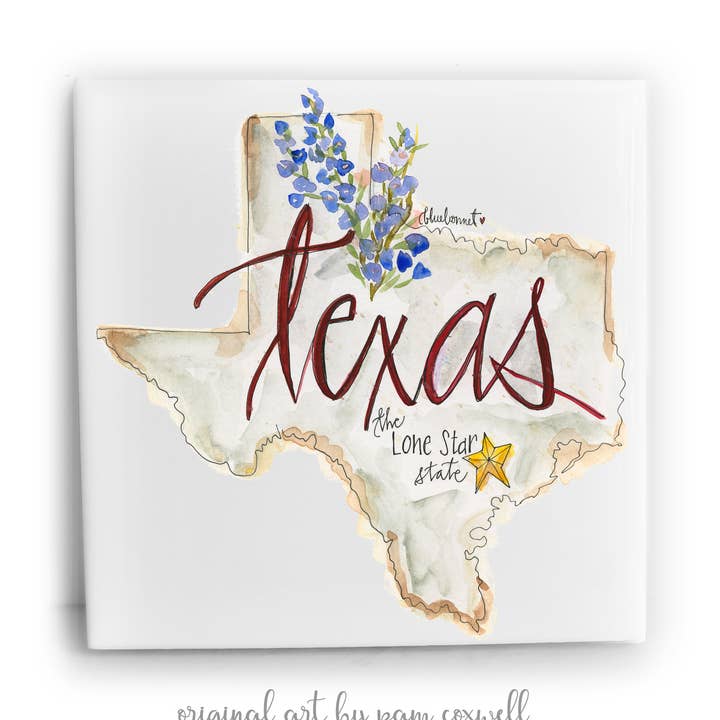 Texas Ceramic Tile for wholesale by From The Heart Art