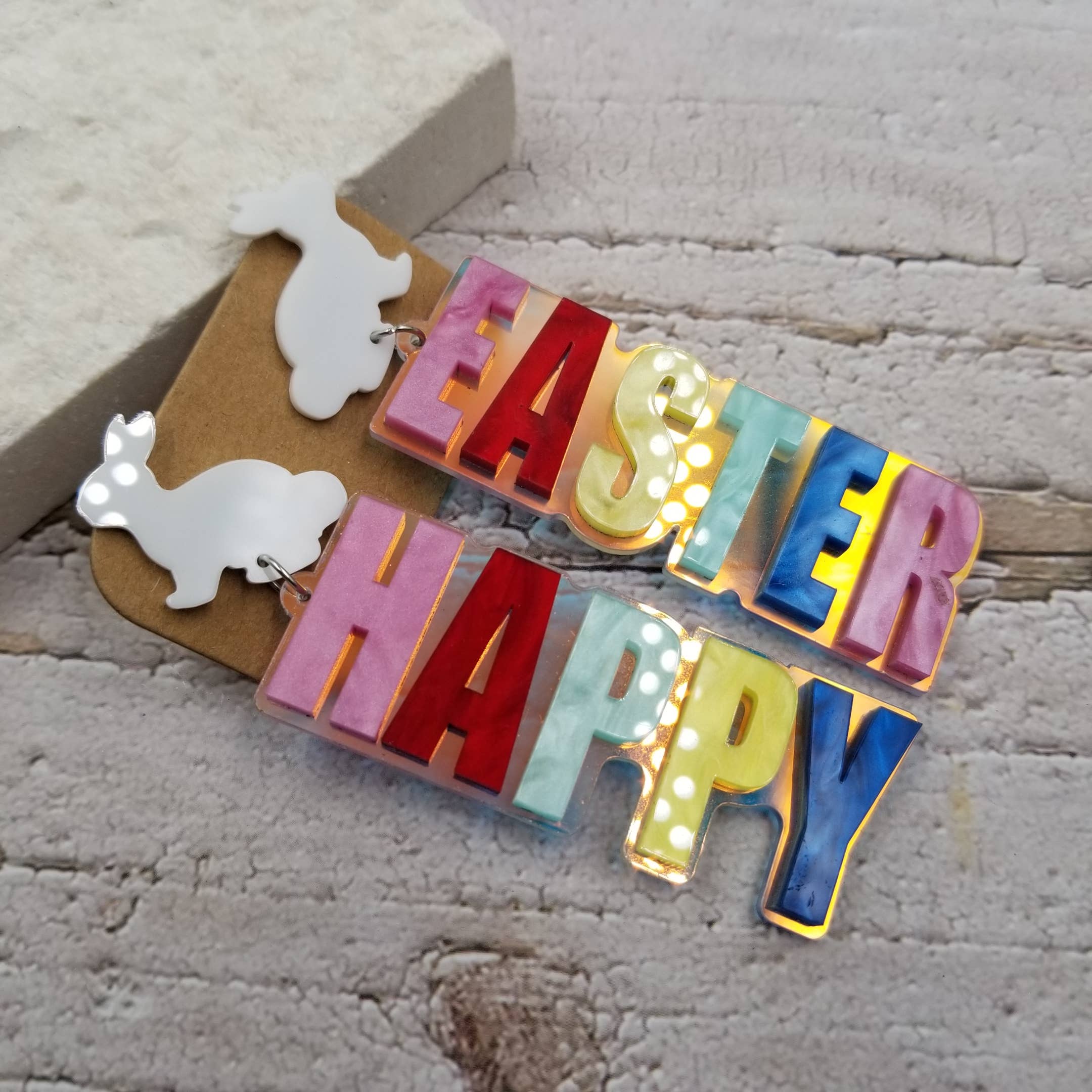 Treasure Wholesale - Wholesale Dangle Earrings - HAPPY EASTER Earrings2