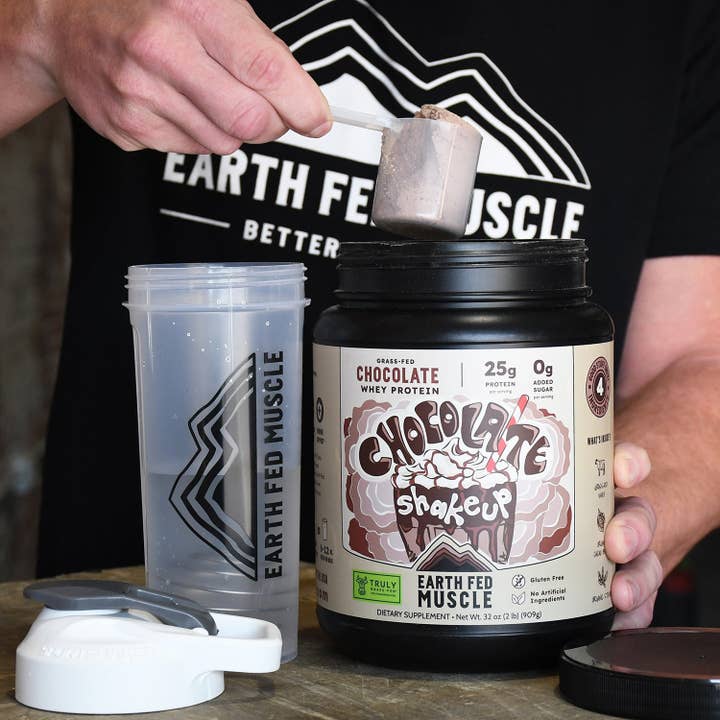 Earth Fed Muscle - Wholesale Protein/Superfood Powder - Chocolate Shakeup Chocolate Grass-Fed Whey Protein5