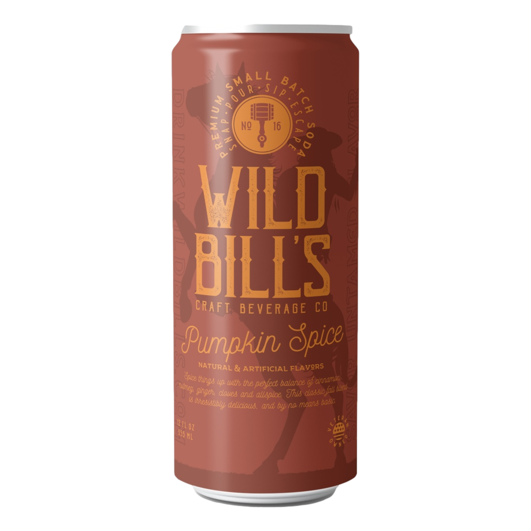 Wild Bill’s Craft Beverage Co. - Wholesale Soda/Carbonated Drink - Pumpkin Spice - Premium Cane Sugar Soda, 12-Pack, Cans8