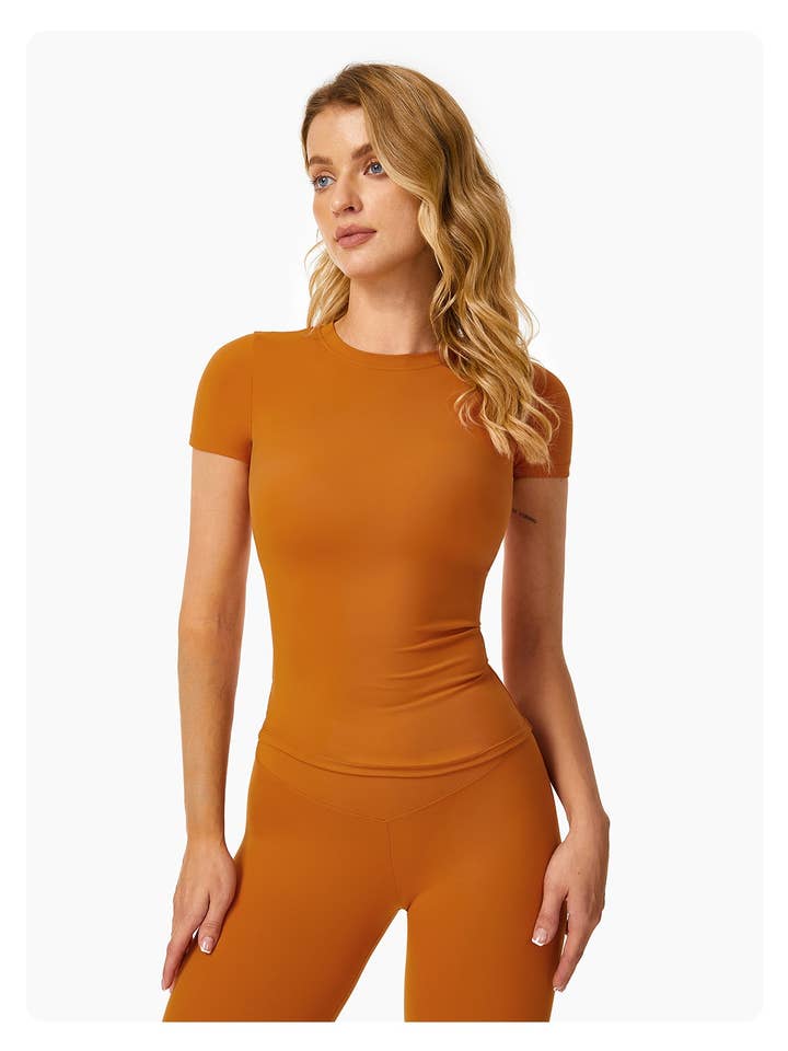 Mantra Active - Wholesale Athletic top – Women′s - Natalie Fitted Short Sleeve Active Top13