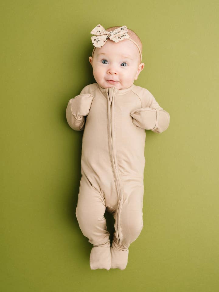 Little One Shop - Wholesale Sleepsuit - Baby - Sandstone Bamboo Sleeper8