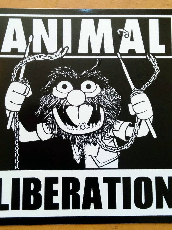 Sticker: Animal Liberation By Joshum Harpy for wholesale by Silver Sprocket