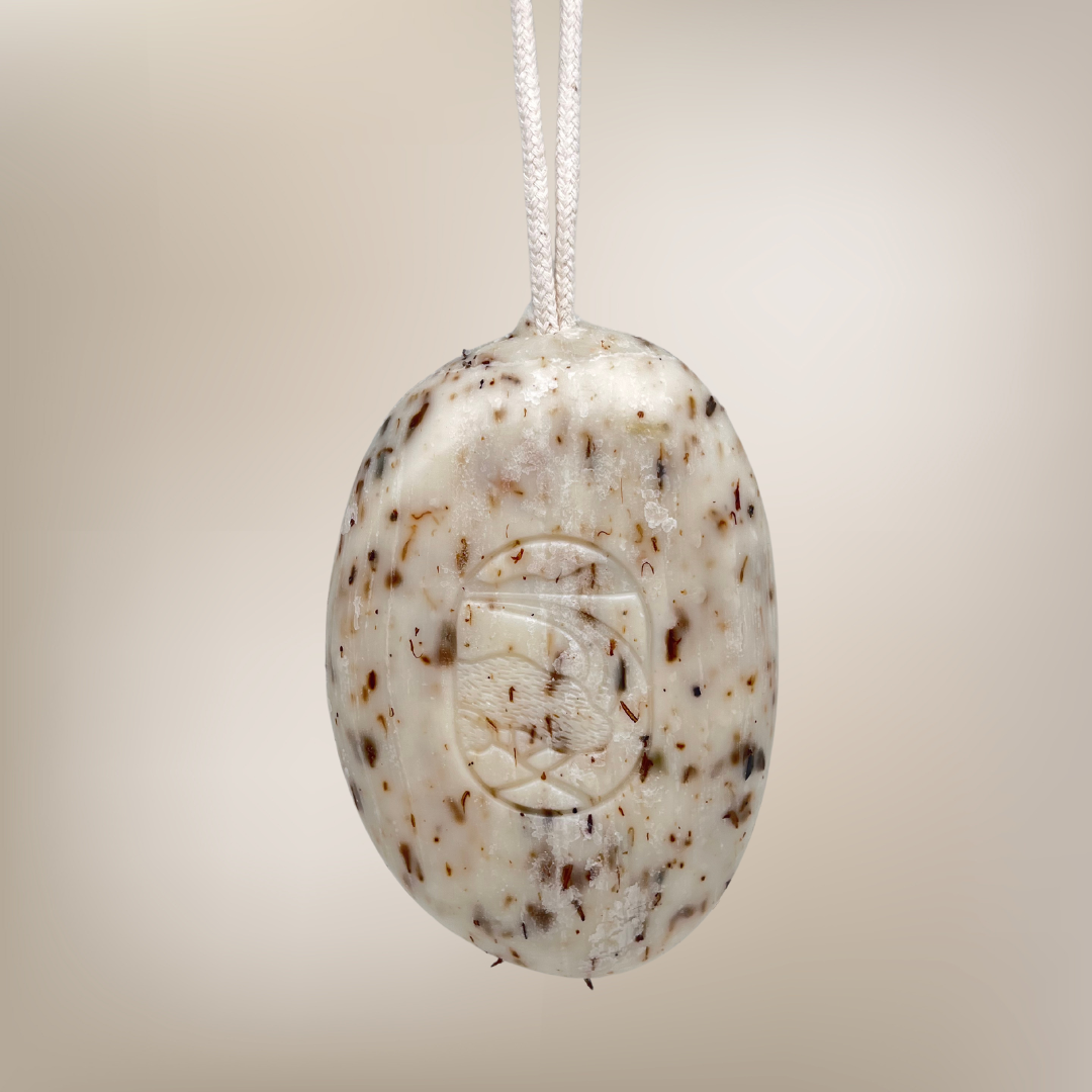 Aqui d'Aia – wholesale Bar Soap – New ✨ Lavender flower pebble soap on rope, 200g0