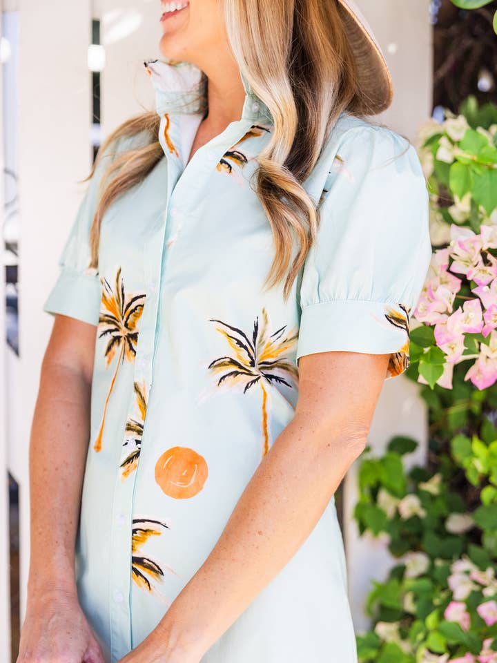 Kathleen Maeve - Wholesale Dress - Women's - Palma Dress | Sun Coco Blue2