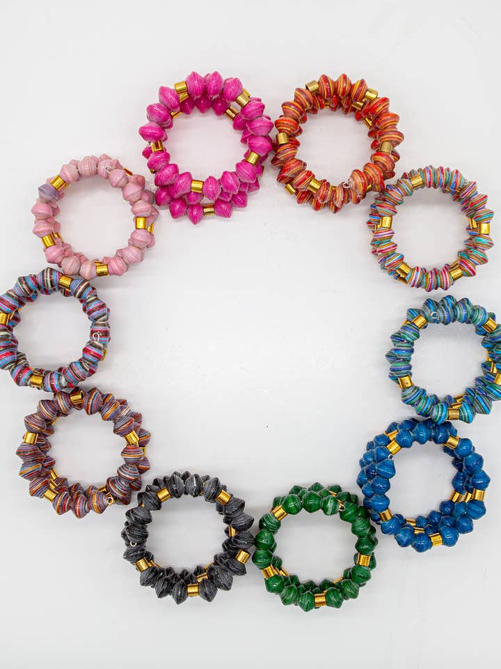 Chunky Spiral Bracelet for wholesale by The Bead Project by TWOPU