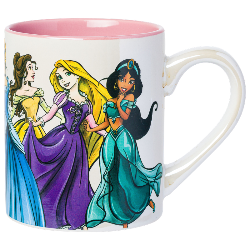 Silver Buffalo - Wholesale Coffee Mug - Disney Princess Group Pearlescent 14oz Ceramic Mug1