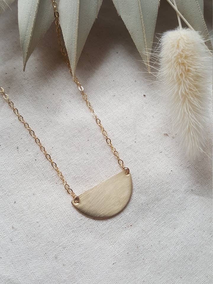 Half Moon Necklace for wholesale by Ladyfine Collective
