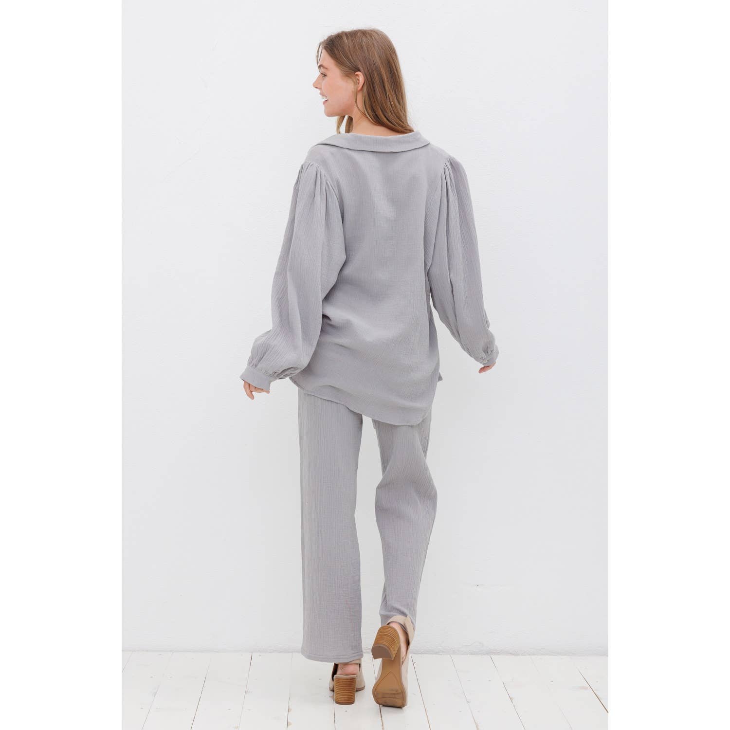 Sweet Generis – wholesale Pants – Women's – GAUZE WIDE LEG PANTS6