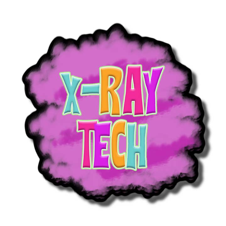 X-Ray Tech Splat Sticker for wholesale by Lyrical River Designs