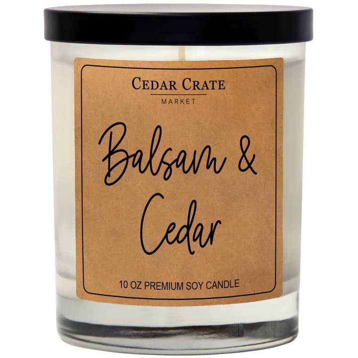 Cedar Crate Market - Wholesale Jar/Filled Candle - Home Decor | Balsam & Cedar | Best Friend