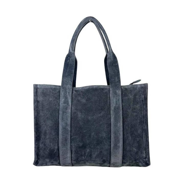Chenson & Gorett - Vendita all'ingrosso Borsa tote - Donna - Borsa shopper da donna in pelle scamosciata. Promo moda B2B