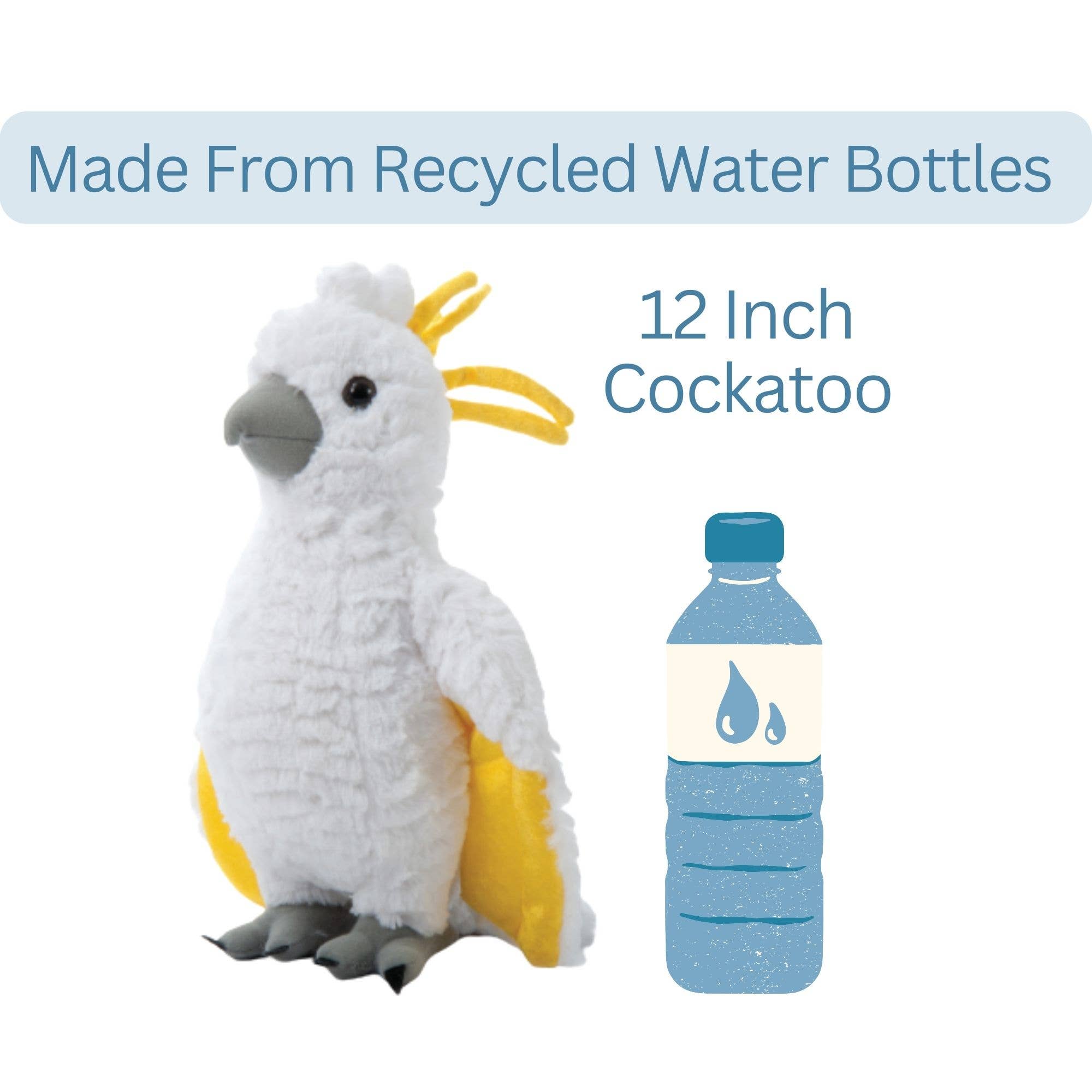 The Petting Zoo - Wholesale Stuffed/Plush Toy - Kids & Baby - 12" (30cm) Wild Onez Cockatoo Australian wild life2